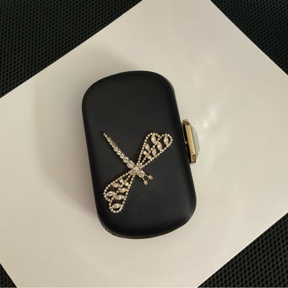 Franchi Evening Silk Clutch Designed In Italy - Picture 11 of 11